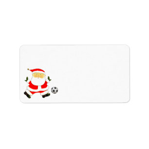 Etiqueta Navidad Fútbol Fiesta