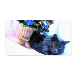 Etiqueta Navidad gris