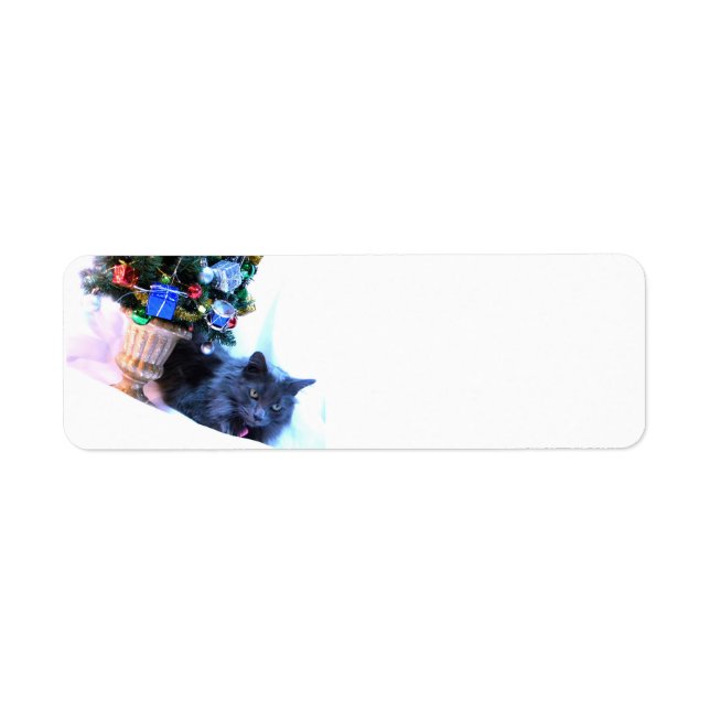 Etiqueta Navidad gris (Frente)