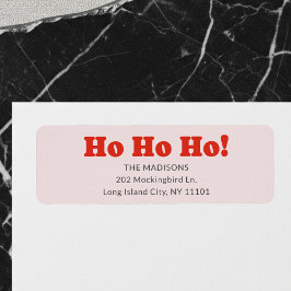 Etiqueta Navidad Ho Ho Ho Retro