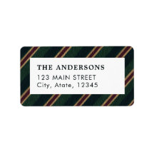 Navidad Preppy Verde Burgundy Raya Regimental