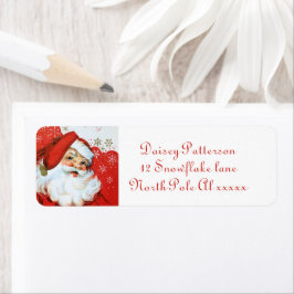 Etiqueta Navidad retro vintage