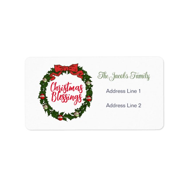 Etiqueta Navidades (Frente)