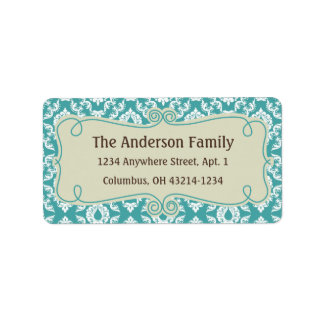 Etiqueta Navidades 9 : Dirección de devolución de Damask De