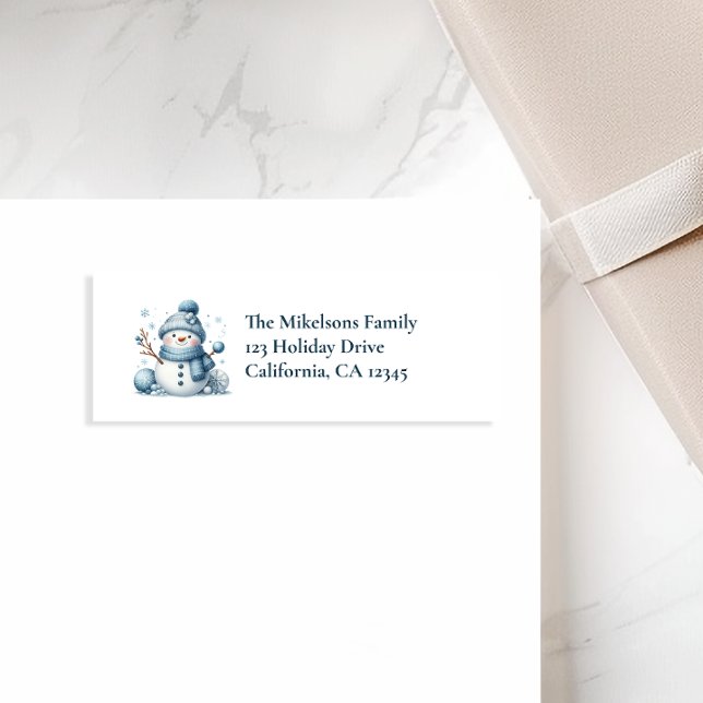 Etiqueta Navidades acogedores de Blue Rustic (Subido por el creador)