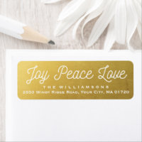 Navidades Alegran Paz Amor Personalizado Oro