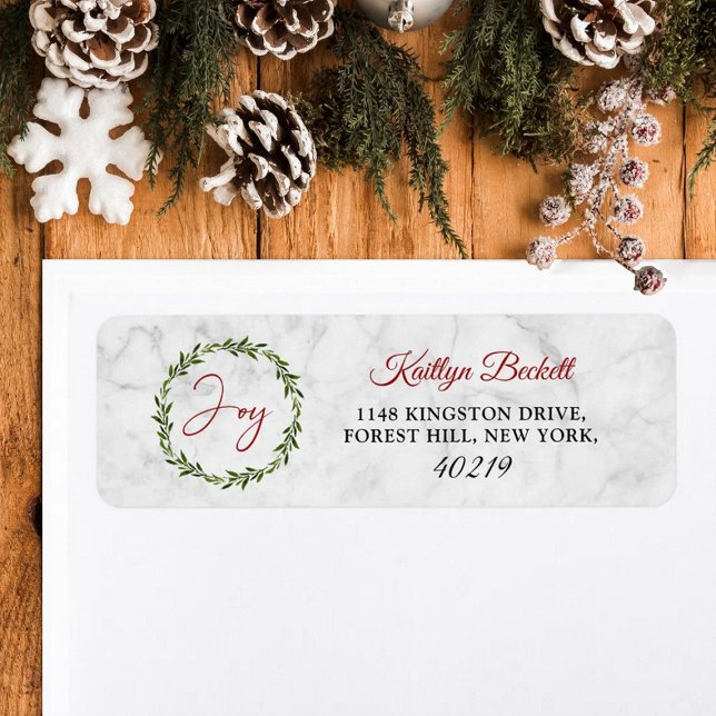 Etiqueta Navidades "Alegría" modernos (Subido por el creador)