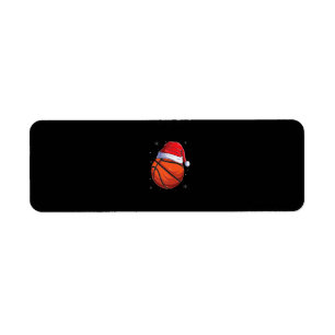 Etiqueta Navidades Baloncesto Santa Hat Funny Sport Xm