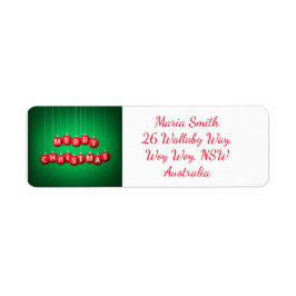 Etiqueta Navidades bauble