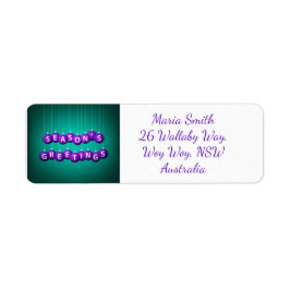 Etiqueta Navidades bauble