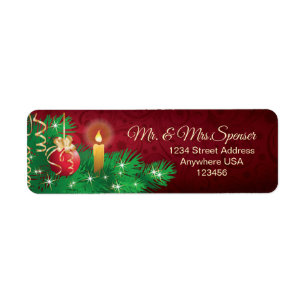 Etiqueta Navidades Bauble Candle Pine