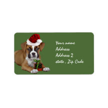 Navidades Boxer puppy