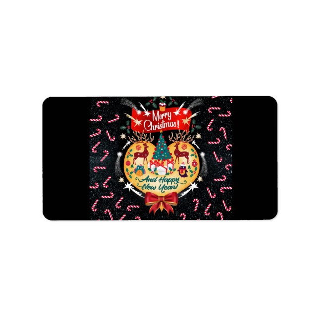 Etiqueta Navidades Candies (Frente)