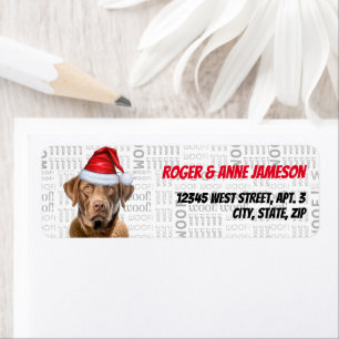 Etiqueta Navidades Chesapeake Bay Retriever Dog Name