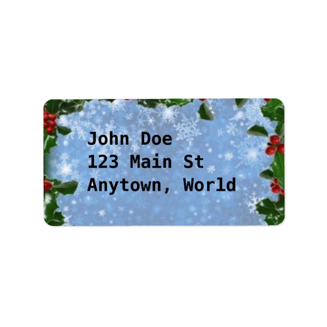 Etiqueta Navidades clásicos (Frente)