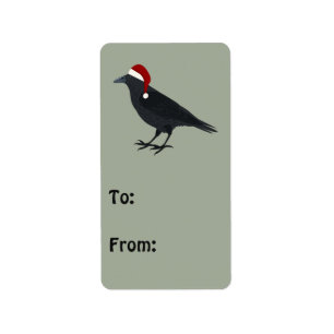 Etiqueta Navidades Crow