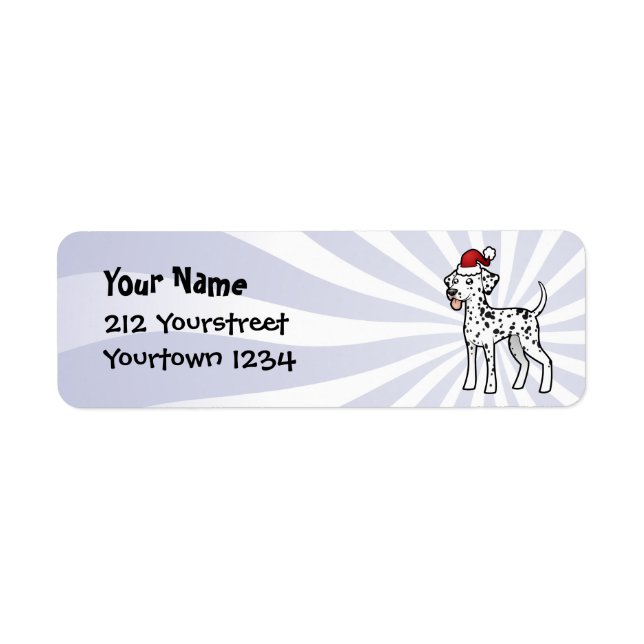 Etiqueta Navidades Dalmatian (Frente)