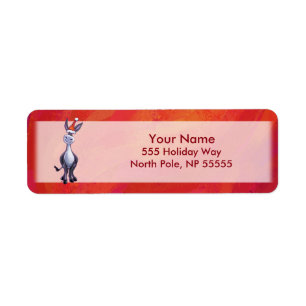 Etiqueta Navidades de burro