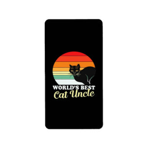 Etiqueta Navidades de Cat Lover Adorable