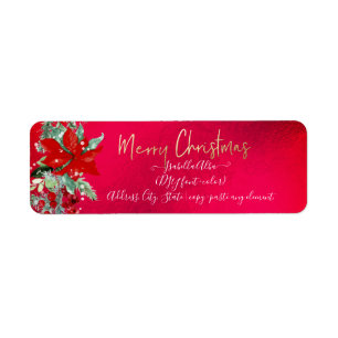 Etiqueta Navidades de color de agua de PixDezines Wreath de