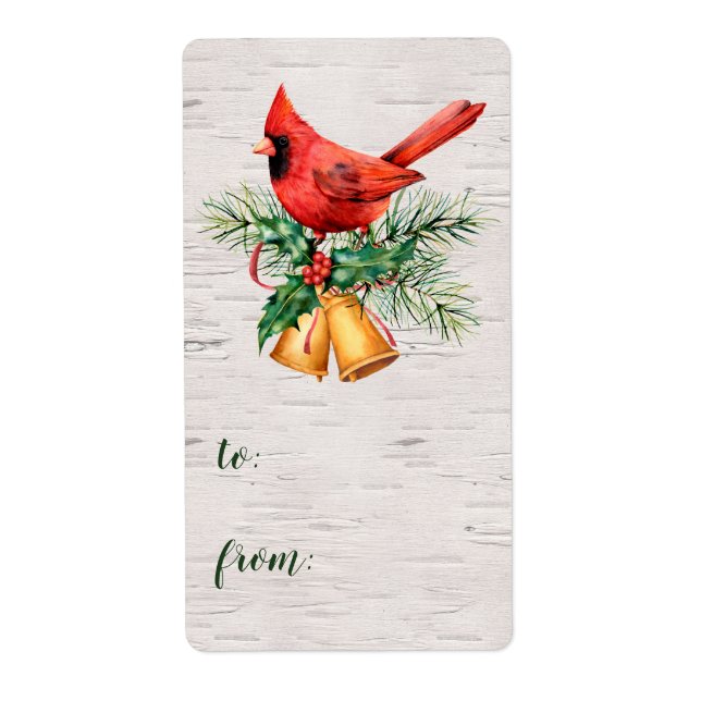 Etiqueta Navidades De Compañías Cardinales A (Frente)