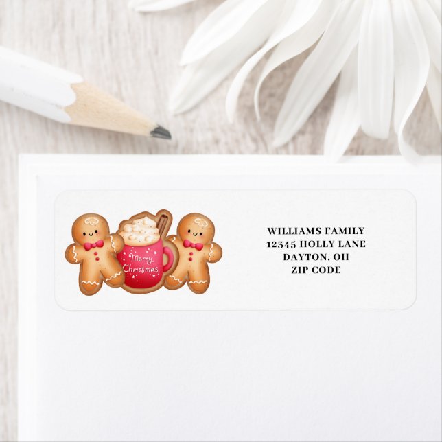 Etiqueta Navidades de Cuta Gingerbread Cocoa (In situ)