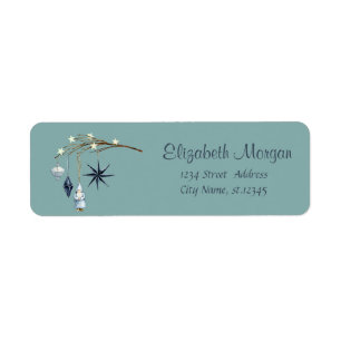 Etiqueta Navidades de decoraciones de ramas de árbol