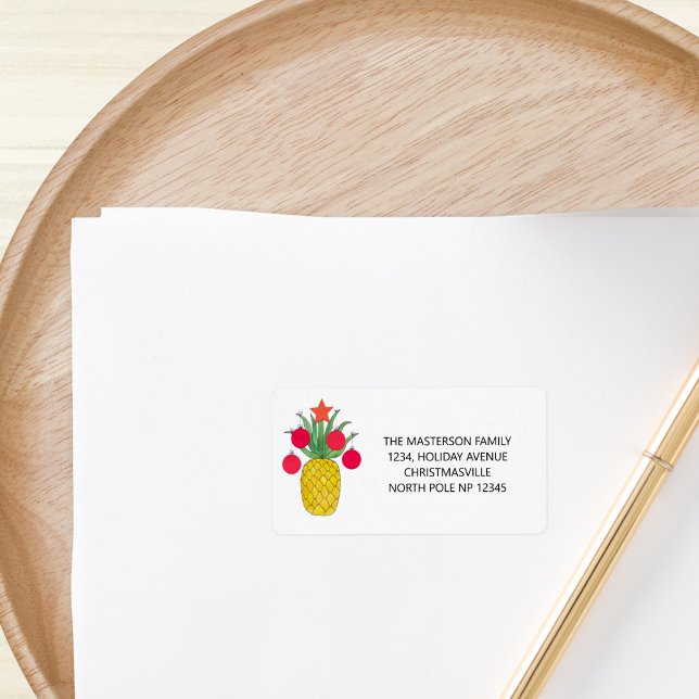 Etiqueta Navidades de Fiesta de Pineapple (Subido por el creador)