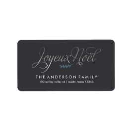 Etiqueta Navidades de Francia de Joyeux Noel