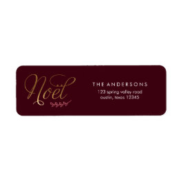 Etiqueta Navidades de Francia de Joyeux Noel