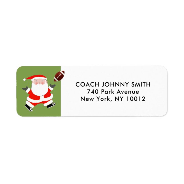 Etiqueta Navidades de fútbol (Frente)