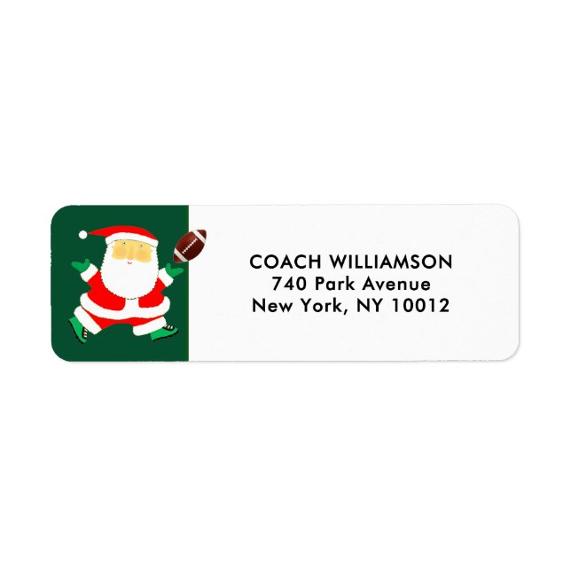 Etiqueta Navidades de fútbol (Frente)