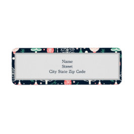 Etiqueta Navidades de impresión de vacaciones azules