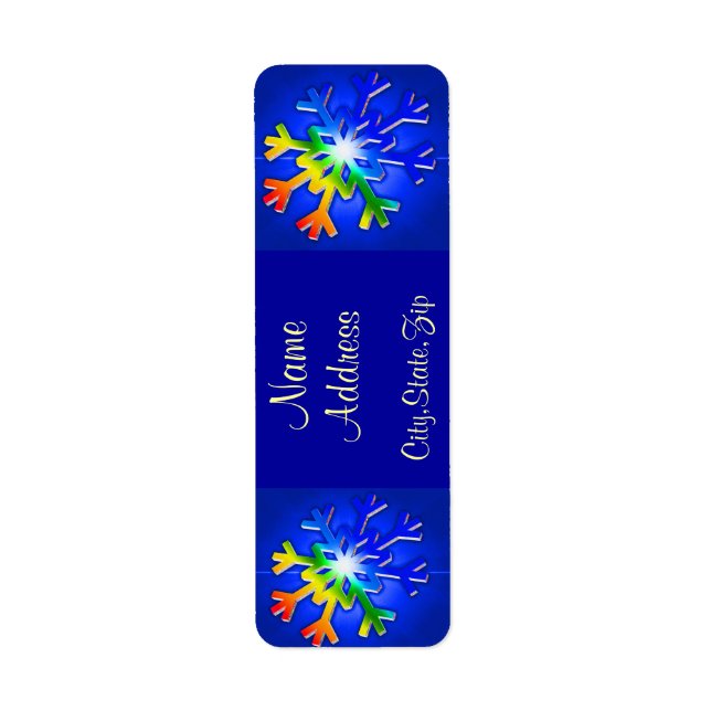 Etiqueta Navidades de invierno_ (Frente)