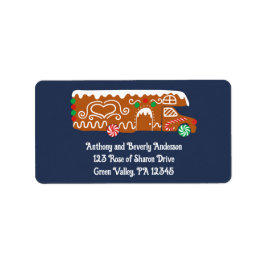 Etiqueta Navidades de la clase C de caravana Gingerbread RV