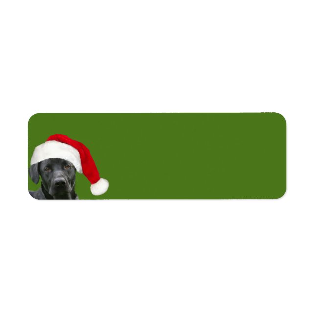 Etiqueta Navidades de laboratorio negros (Frente)