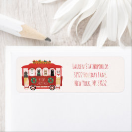 Etiqueta Navidades de los gatos Trolly Meowy