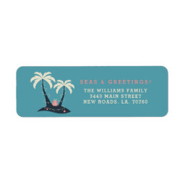 Etiqueta Navidades de Mares y Saludos