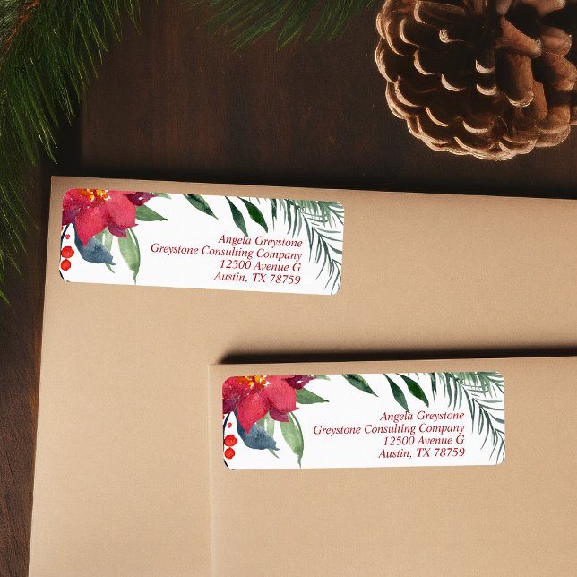 Etiqueta Navidades de moda Dirección de devolución comercia (Subido por el creador)