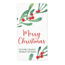 Etiqueta Navidades de Modern Holly Company