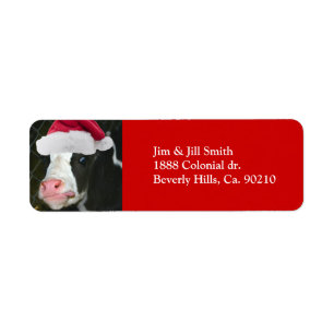 Etiqueta Navidades de Moory Cow