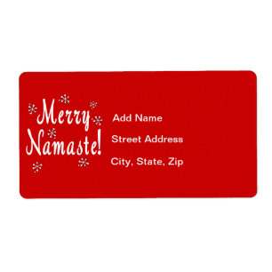 Etiqueta Navidades de Namaste