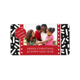 Etiqueta Navidades de nieve estatizados y regalos