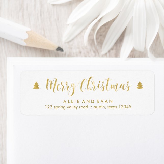 Etiqueta Navidades de oro (In situ)