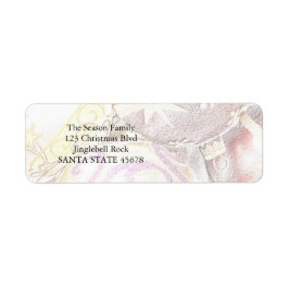 Etiqueta Navidades de Pastel Ornaments