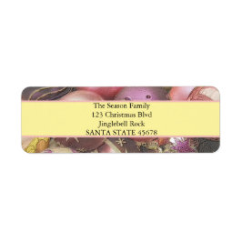 Etiqueta Navidades de Pastel Ornaments