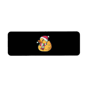 Etiqueta Navidades de pato de cubo