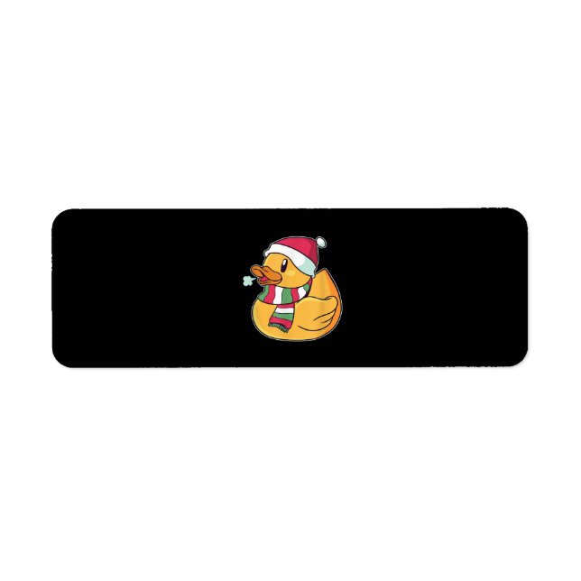 Etiqueta Navidades de pato de cubo (Frente)