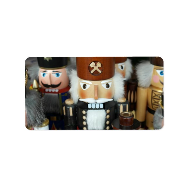 Etiqueta Navidades de petardos navideños diseño navideño (Frente)