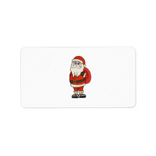 Etiqueta Navidades de Santa Claus Flip Flops